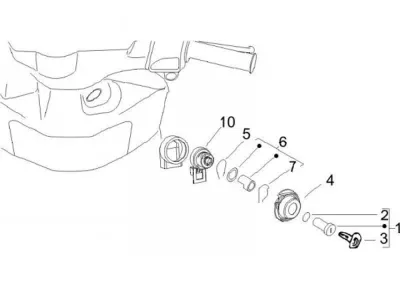 Lock set - ignition switch