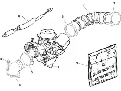 Carburettor - intake manifold