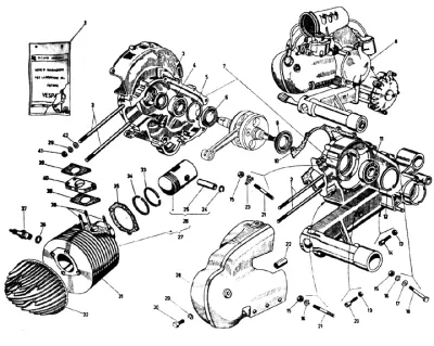 Engine casing - cylinder