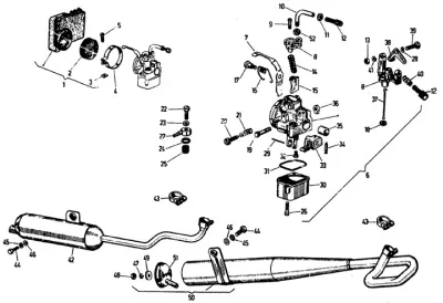 Carburettor - exhaust