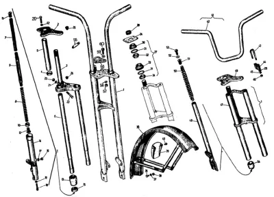 Fork - mudguard (Bravo)