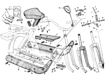 Frame, saddle (SC)