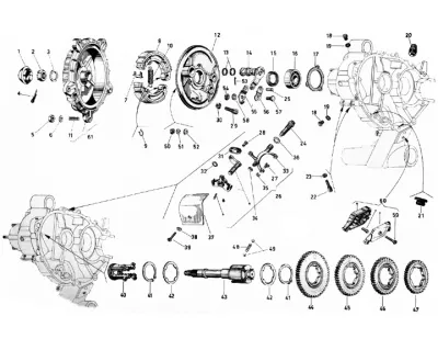 Gears - rear wheel hub