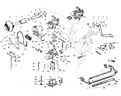 Carburettor - air intake filter