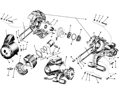 Engine casing - cylinder