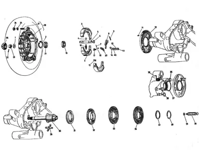 Back brake - gearbox