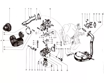 Carburettor - air intake filter
