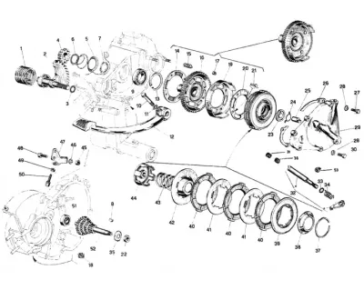 Clutch - kickstart lever