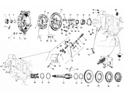 Gears - rear wheel hub