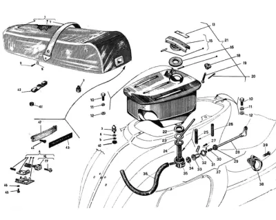 Seat - fuel tank