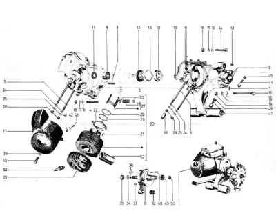 crankcase, cylinder