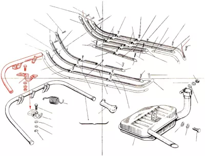 Footboard stripes - exhaust