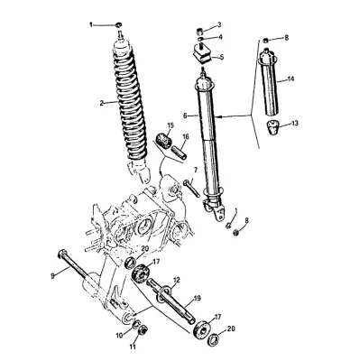 Rear shock absorber