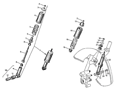 Front shock absorber