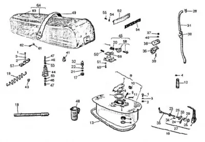 Seat - fuel tank