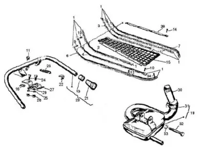 Exhaust - floor board runners