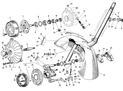 Fork - front wheel