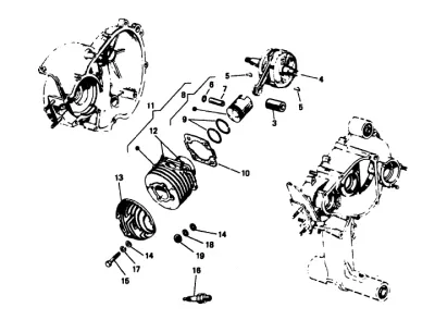 Cylinder + crankshaft