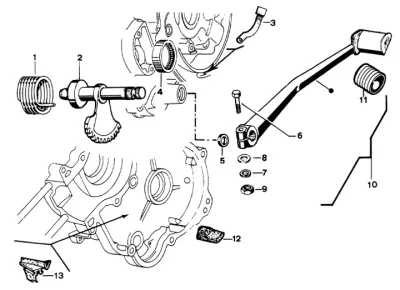 Kickstart lever