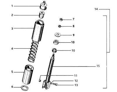Front shock absorber