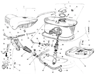 Seat - fuel tank