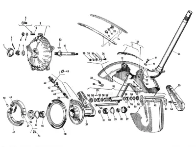 Fork - front wheel