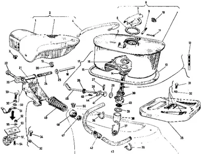 Seat - fuel tank