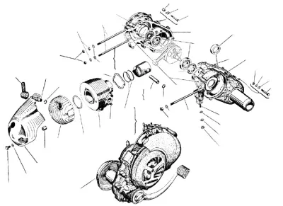 Engine casing - cylinder