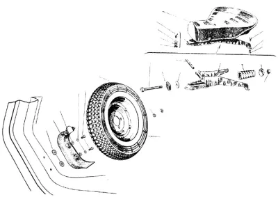 Spare wheel - seat