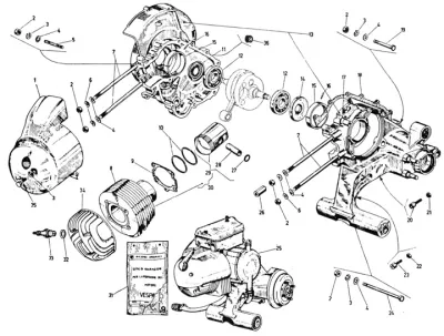 Carter moteur - cylindre