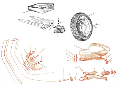 Spare wheel - seat