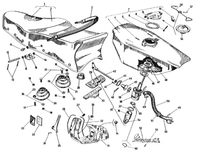 Seat - fuel tank