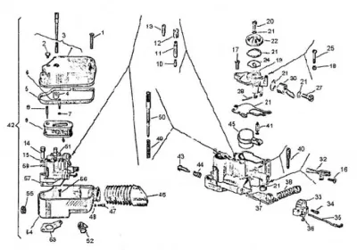 Carburettor - air intake filter