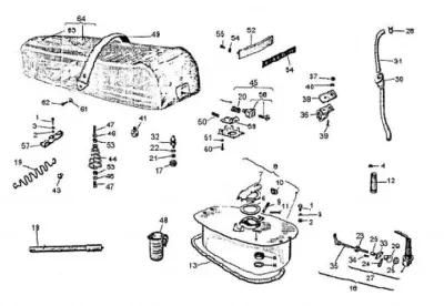 Seat - fuel tank