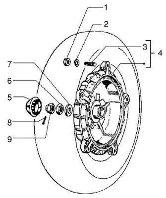 Rear brake hub