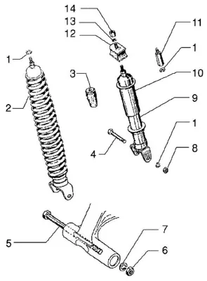 Rear shock absorber