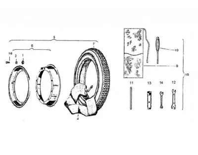 Front/rear wheel