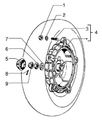 Rear brake hub