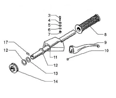 Gear change grip