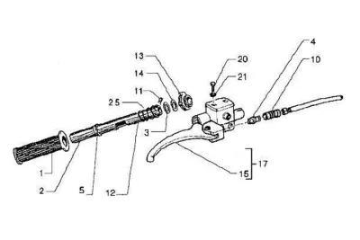 Brake master cylinder right