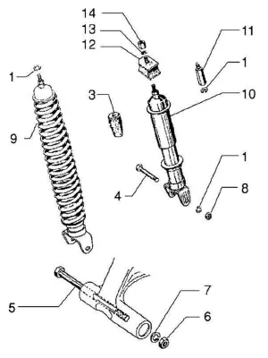Rear shock absorber