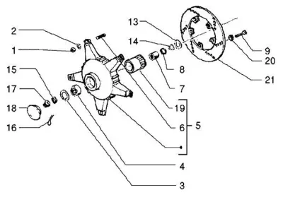 Wheel hub - brake disc