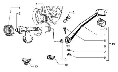 Kickstart lever