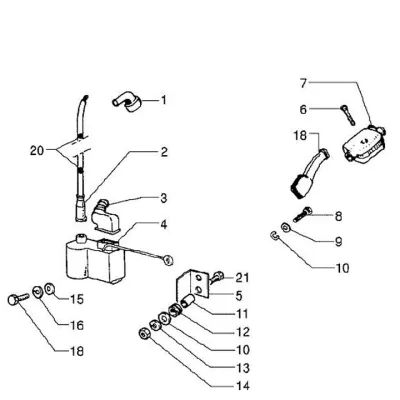 High tension coil