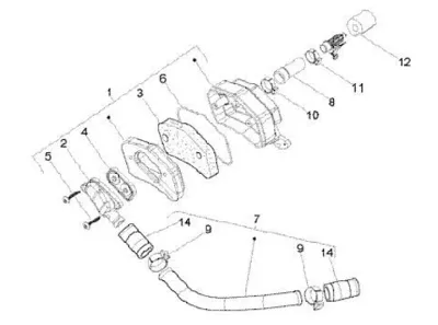 Secondary air housing