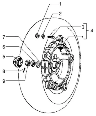 Rear brake hub