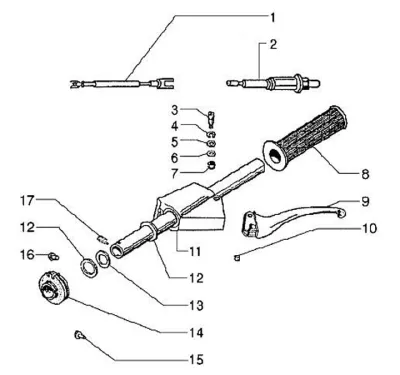 Gear change grip