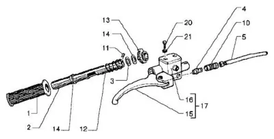 Brake master cylinder right