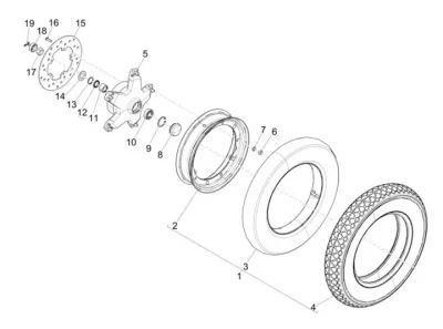 Roue avant