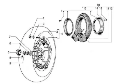 Roue arrière